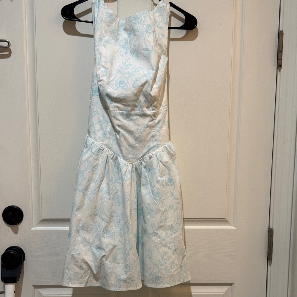 Wild Fable Light Blue and White Dress